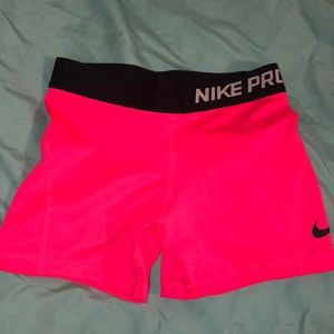 Bright Pink Nike Pro Shorts